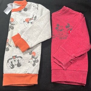 Two toddler Mickey Mouse sweatshirts size 2T